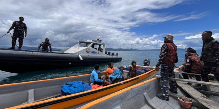 4 Warga PNG Bawa Ganja Diamankan Tim Respon Cepat Satrol Lantamal X Jayapura