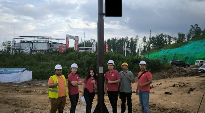 Anak Usaha Telkom Selesai Mendirikan Tiang Cerdas Pertama di IKN
