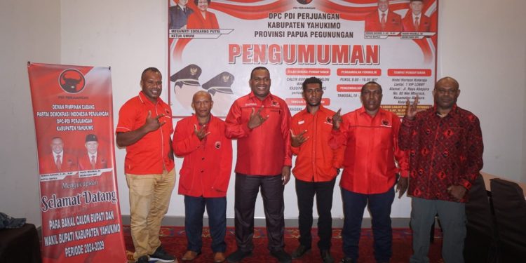 PDIP Yahukimo Buka Pendaftaran Calon Kepala Daerah Mulai Hari Ini
