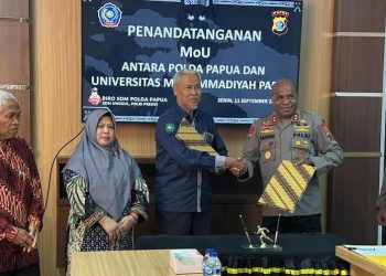 Tingkatkan Kualitas SDM, Universitas Muhammadiyah dan Polda Papua Bersinergi