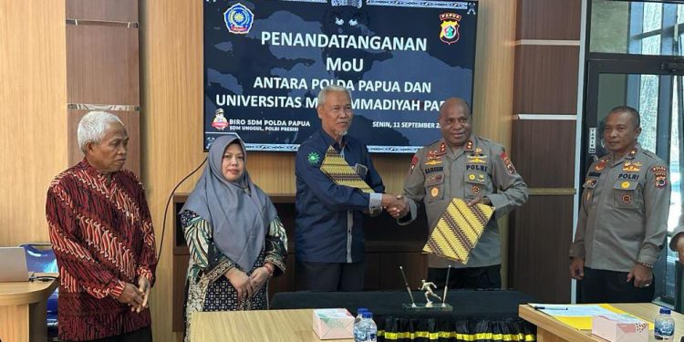 Tingkatkan Kualitas SDM, Universitas Muhammadiyah dan Polda Papua Bersinergi