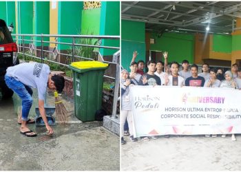 Rangkaian Aksi Sosial Digelar Horison Ultima Entrop Papua Sambut HUT ke – 4