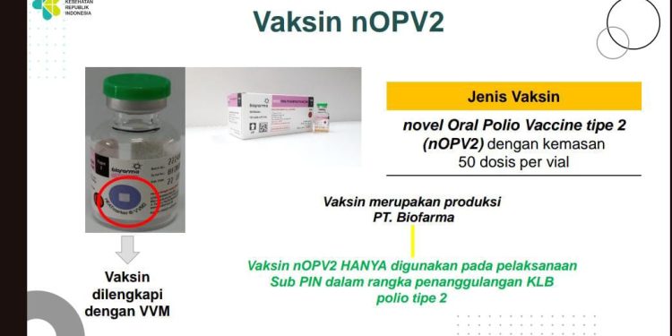 Ini Jenis Vaksin yang Digunakan Pada Pelaksanaan PIN Polio di Papua