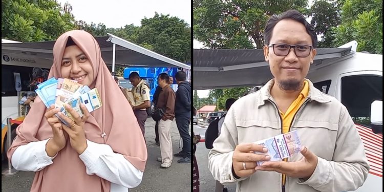 Warga Papua Antusias Tukar Uang Pecahan Kecil untuk Lebaran