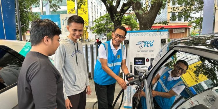 SPKLU PLN Sukses Layani Pemudik Pengguna Kendaraan Listrik