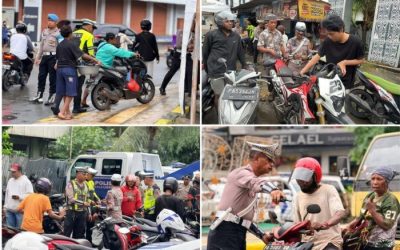 Sejumlah pelanggar mendapatkan teguran saat Operasi Patuh Cartenz 2026.