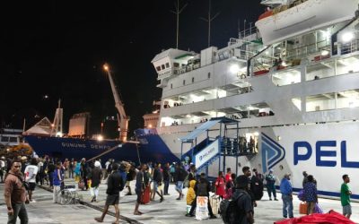 Kapal Pelni sandar di Pelabuhan Jayapura. (foto : Istimewa)