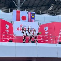 Pebalap binaan AHM Kiandra Ramadhipa berhasil meraih
podium kedua pada race kedua ajang IATC 2024 seri kedua yang digelar
di Sepang International Circuit.