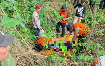 Penemuan mayat tanpa identitas di Jalan Pertigaan Alternatif Kolam Buaya, Distrik Jayapura Selatan, Kota Jayapura, Papua. (Foto : Istimewa)