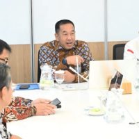 Pertemuan Jasa Raharja dan PMI dalam rangka penjajakan sinergi dalam upaya meningkatkan keselamatan berlalu lintas dan penanganan korban kecelakaan. (Foto : Istimewa)