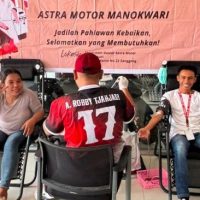 Astra Motor Papua terus berusaha memberikan yang terbaik bagi Masyarakat. Kali ini melalui Sales Office (SO) Manokwari kembali digelar kegiatan donor darah. (Foto : Istimewa)