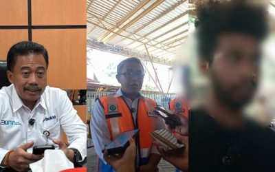 Ahmad Mustari (kiri), Ramdan Kyai Demak (tengah) dan AA (kanan). (Foto : Syahriah)