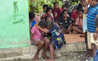 Demerina Uwamang, salah satu warga yang sebelumnya menjadi korban penculikan dan penyanderaan di Distrik Jila, Kabupaten Mimika. (Foto : Istimewa)