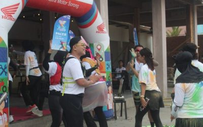 Astra Motor Papua hadir di Color Run x Water Run Sorong. (Foto : Istimewa)