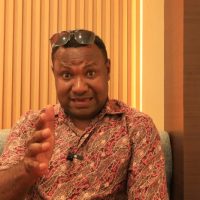 Tokoh pemuda adat Papua asal Tabi, Lenjro Tukayo