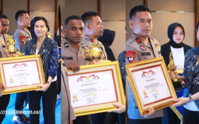 Tiga personel Operasi Kepolisian Damai Cartenz-2026 meraih penghargaan dalam Kompolnas Awards 2026 kategori perseorangan kelompok Satgas Operasi Daerah Konflik. (Foto : Istimewa)