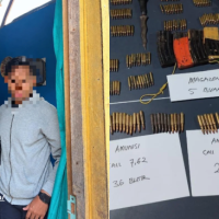 Petugas mengamankan seorang pria berinisial IHB alias H (23) yang masuk dalam DPO. (Foto : Istimewa)