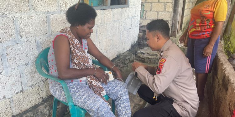Polresta Jayapura Intens Berikan Pelayanan Kesehatan kepada Masyarakat